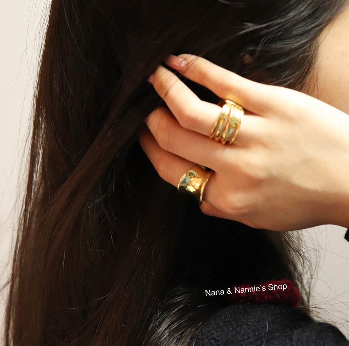 Band ring 925 sterling silver gold plated