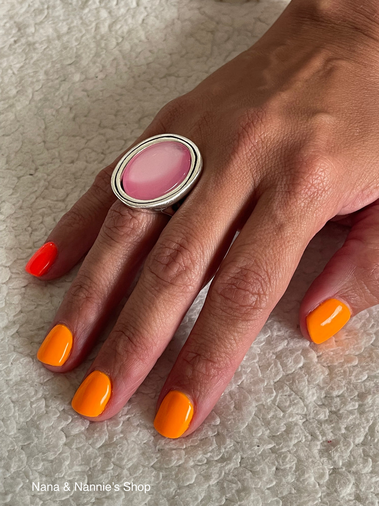 Oval ring made by Andrea's Designer