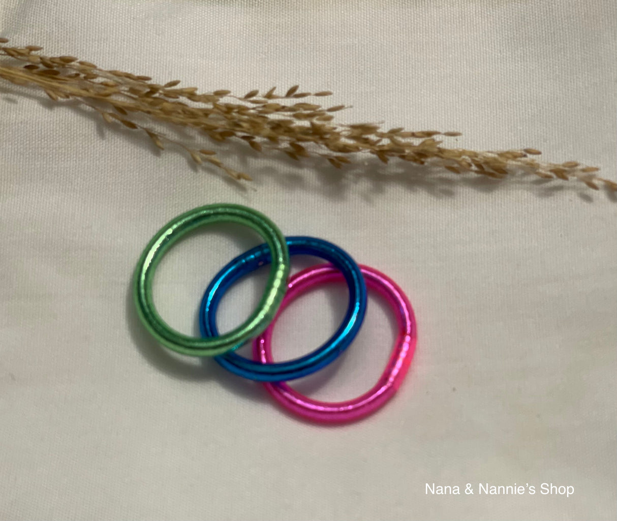 Bless thin ring & Bless braided ring