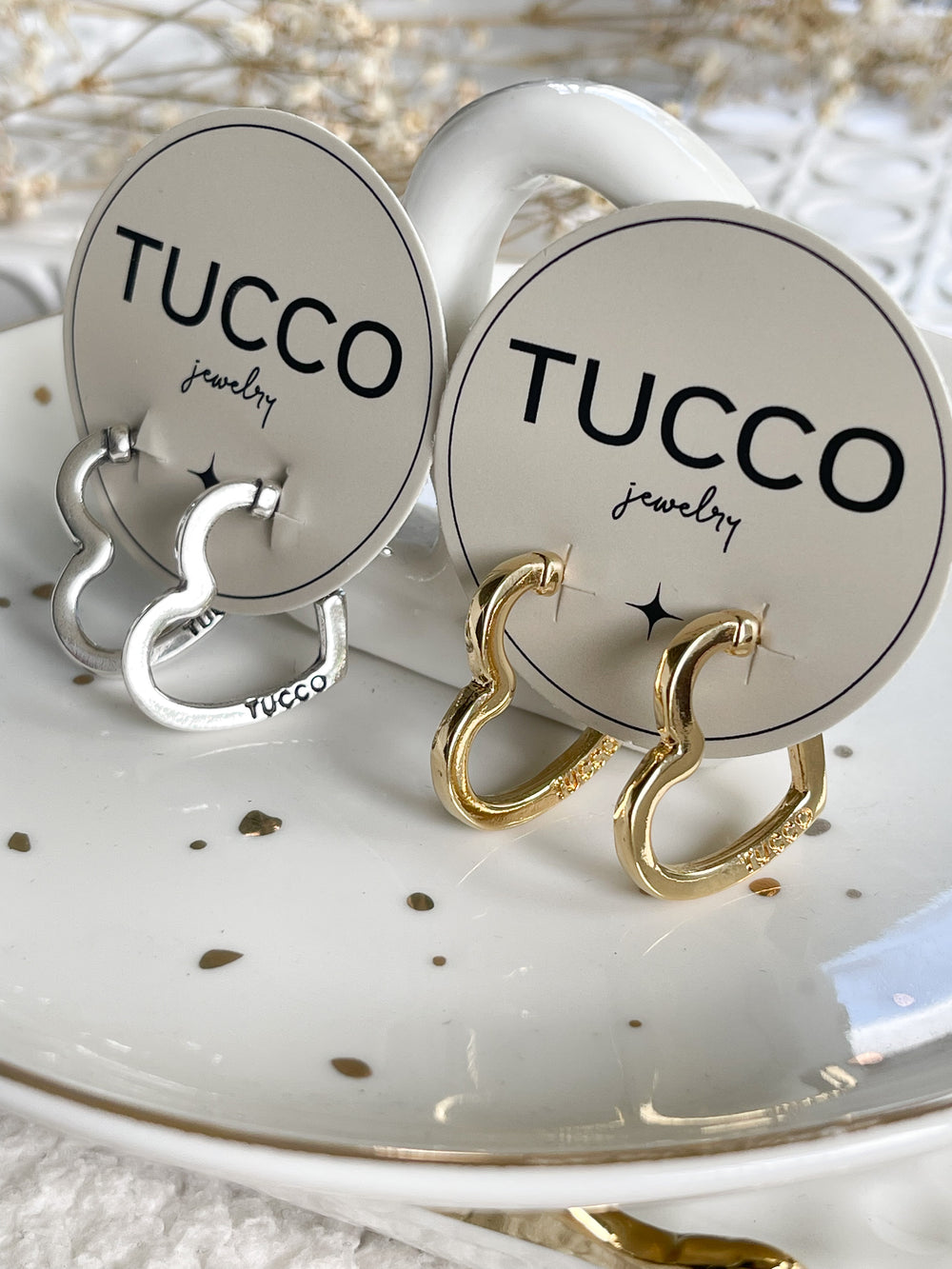 Tucco earrings (heart siluette)
