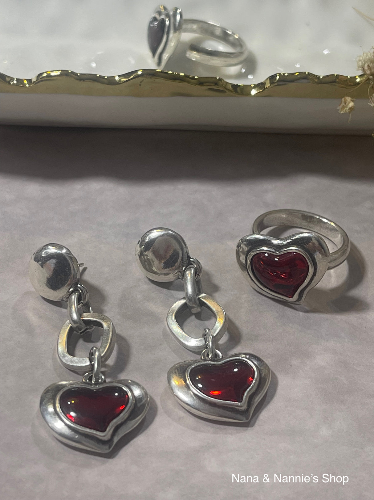 Heart ring by Andrea's Designer