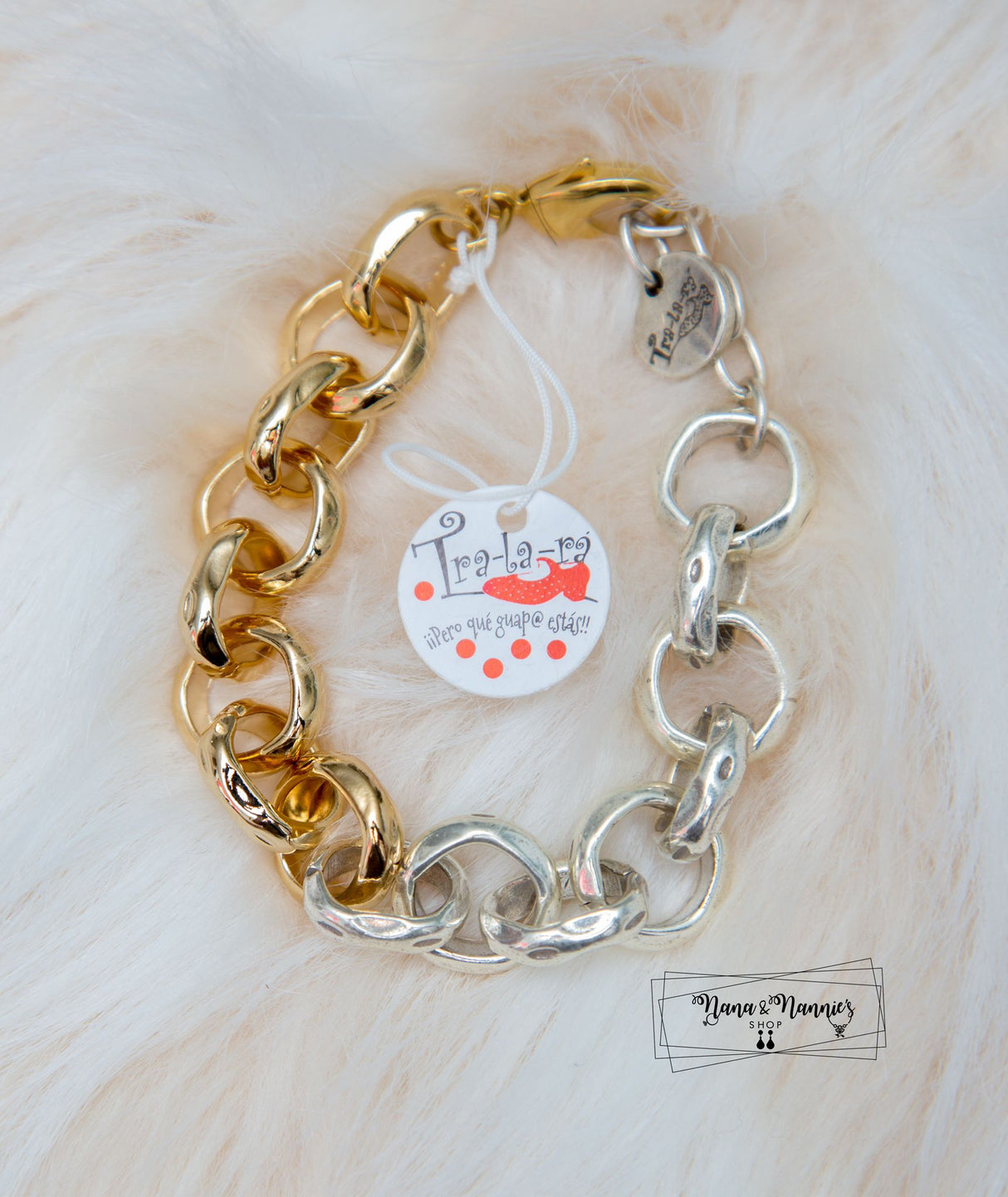 Tra-la-Ra bracelet (two tones)