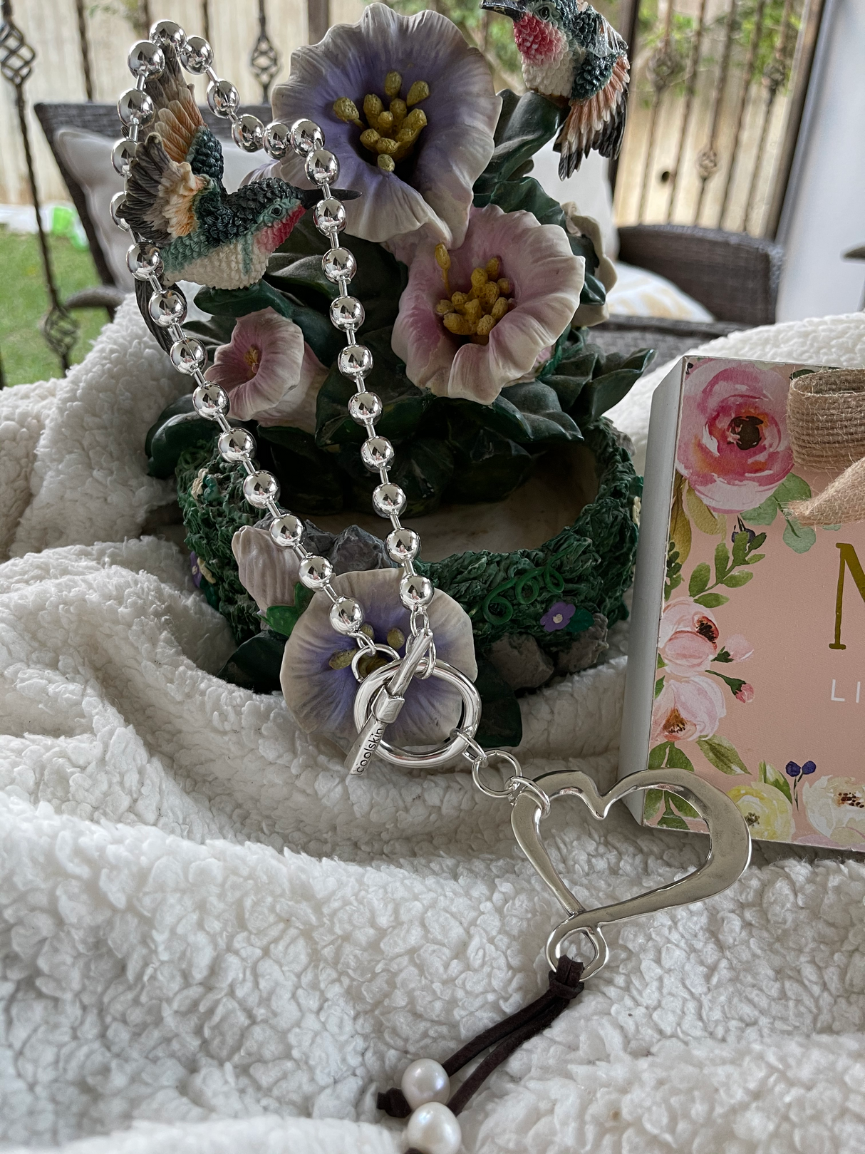 Coolskin necklace with heart