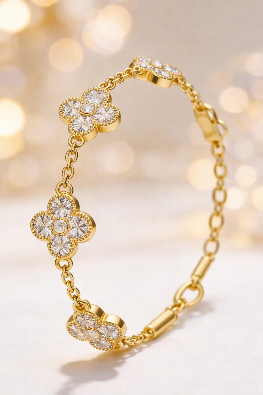 Magdalena clover bracelet