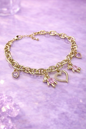 Adah Teddy Heart Bracelet