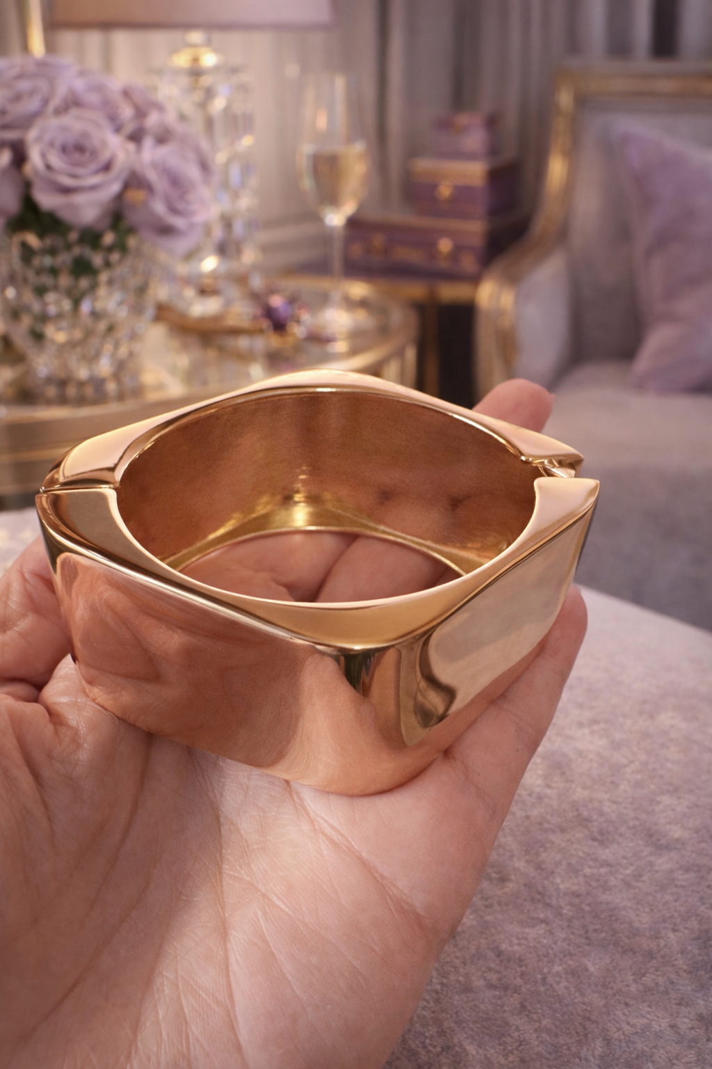 Luxe Facet Diamond Bangle