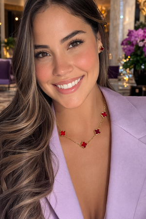 Eliana petite clover necklace