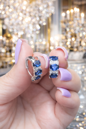 Zilpah White Gold Mini Huggie Earrings
