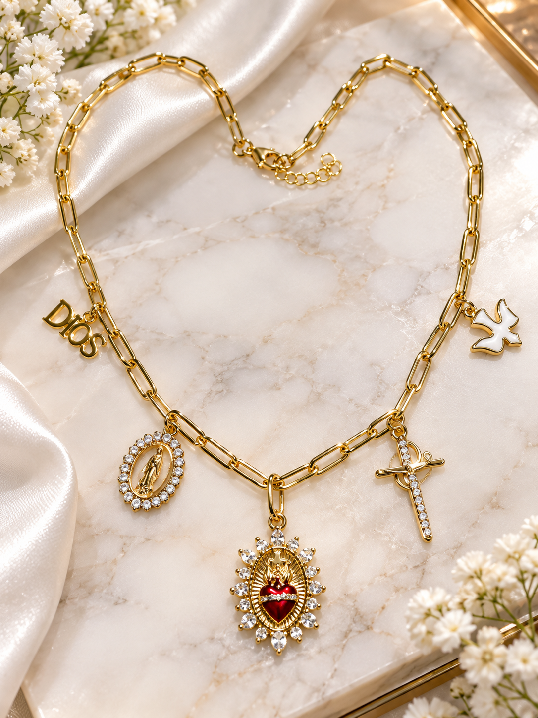 Grace Faith Charm Necklace