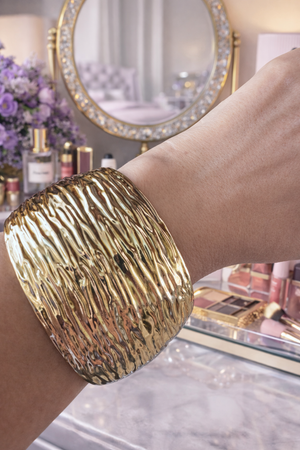 Aurelia Textured Wide Bangle
