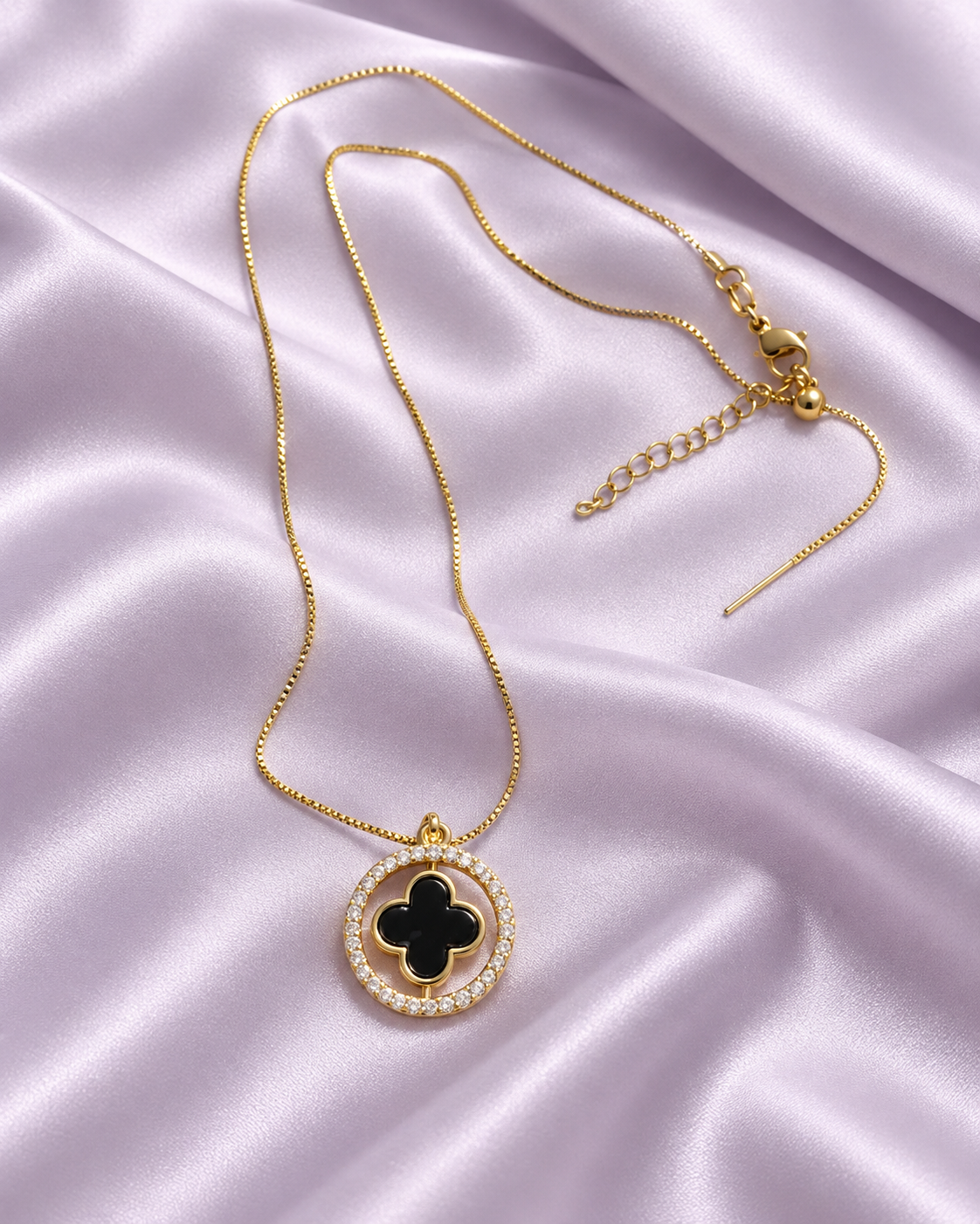 Camille Reversible Clover Necklace