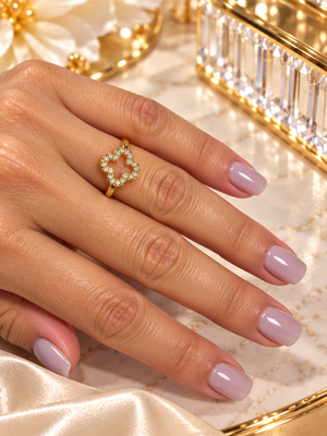 Amélie Open Clover Ring