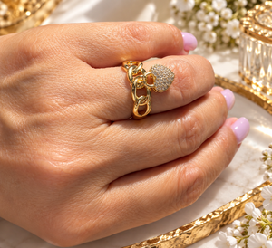 Colette Heart Charm Ring