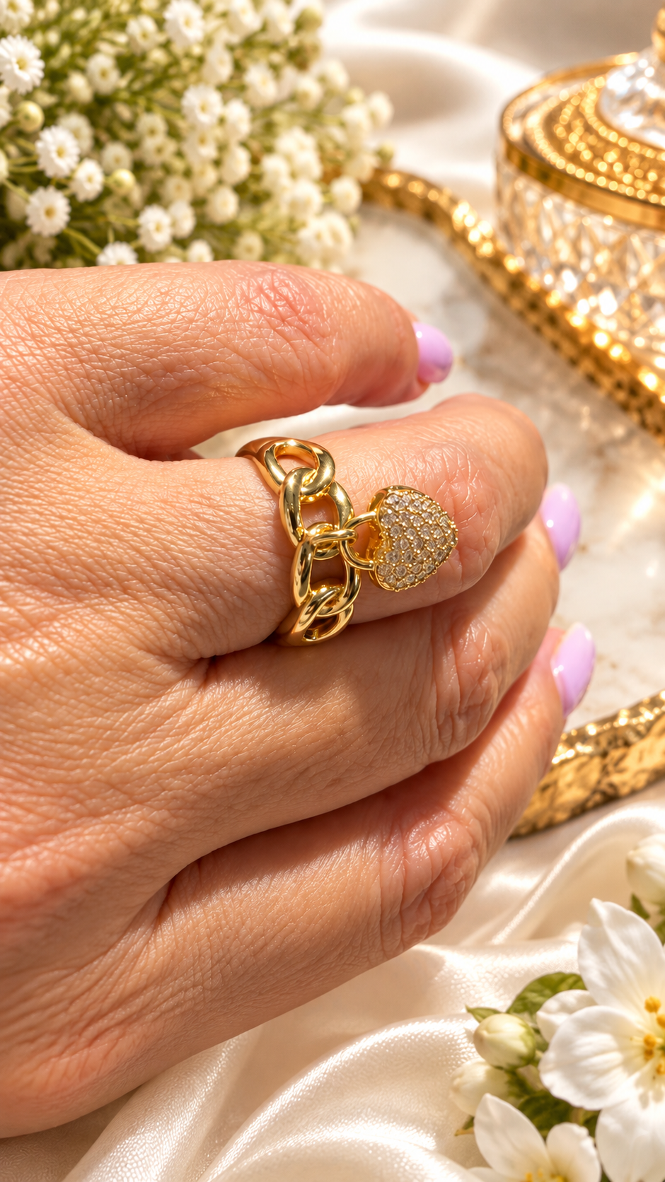 Colette Heart Charm Ring
