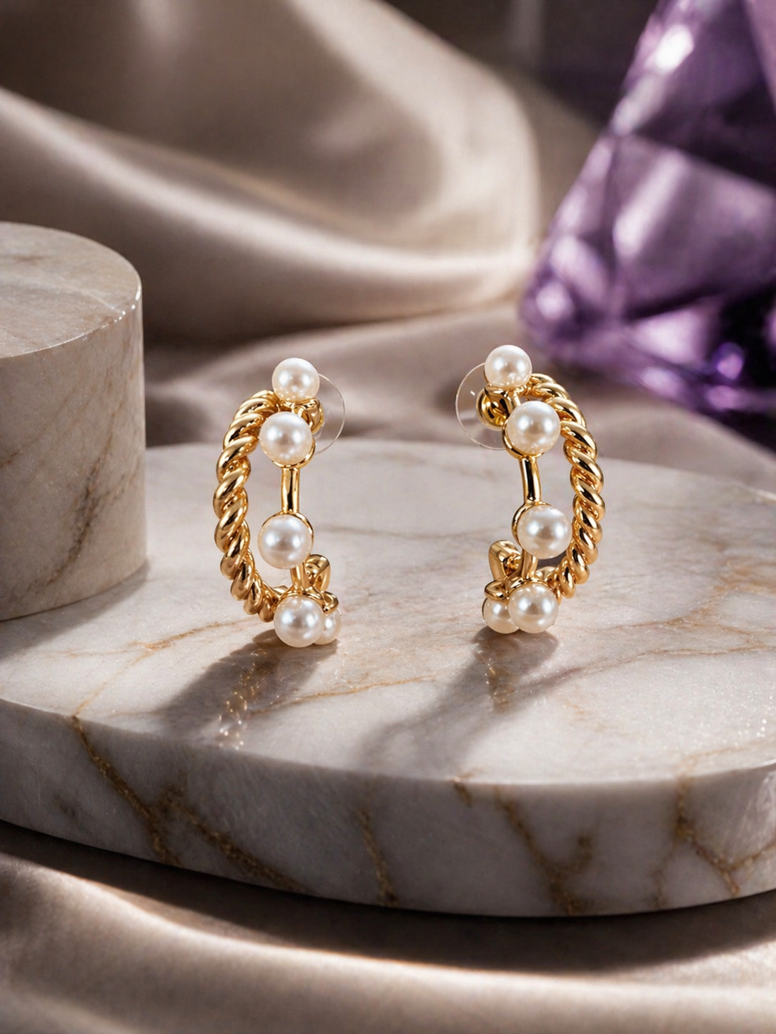 Liora Double Curve Earrings
