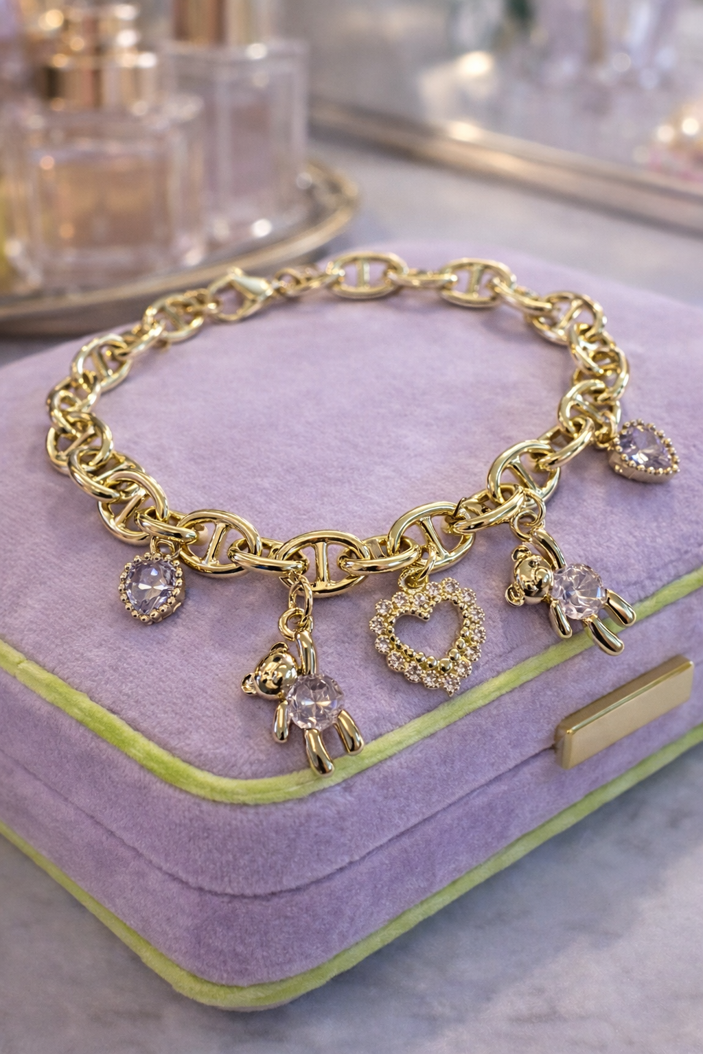 Adah Teddy Heart Bracelet