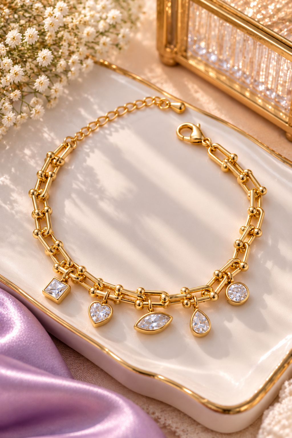 Marlowe Five-Charm Bracelet
