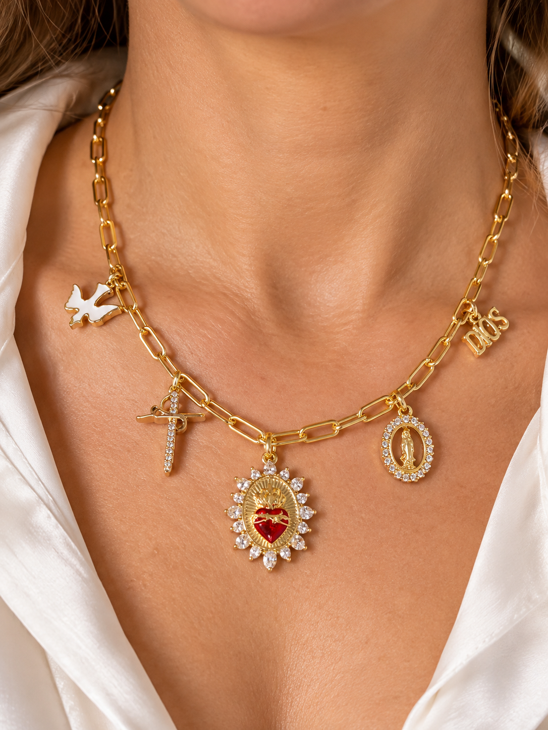 Grace Faith Charm Necklace
