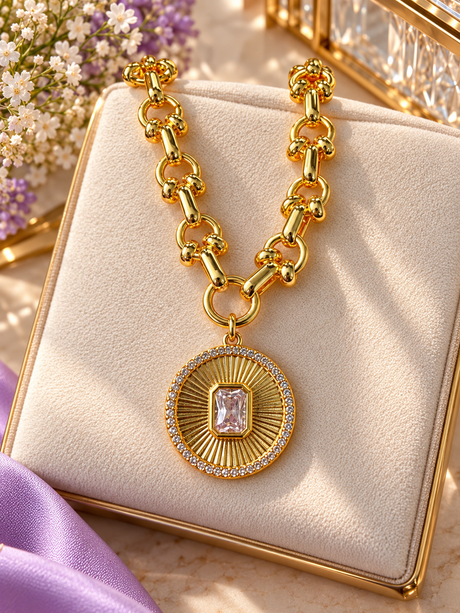 Elara Medallion Necklace