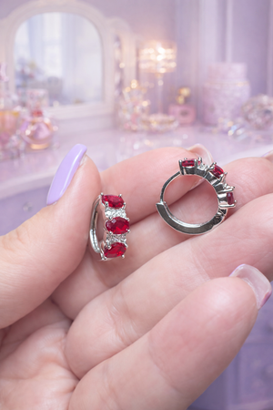 Zilpah White Gold Mini Huggie Earrings
