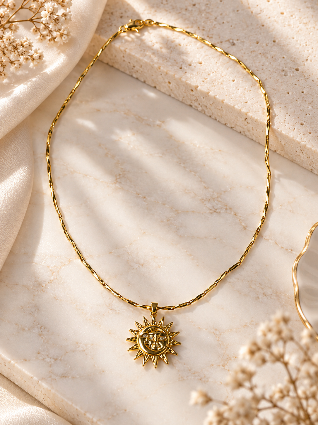 Solenne Sun & Moon Necklace