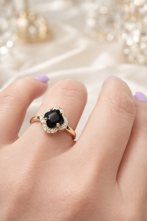 Sapphira Clover Statement Ring