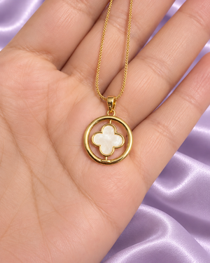 Camille Reversible Clover Necklace