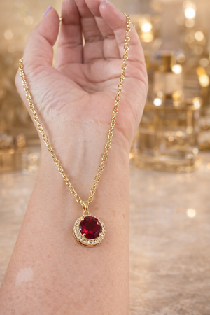 Liora Crystal Charm Necklace