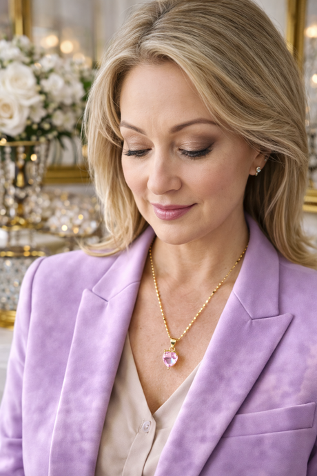 Hope Blush Heart Necklace