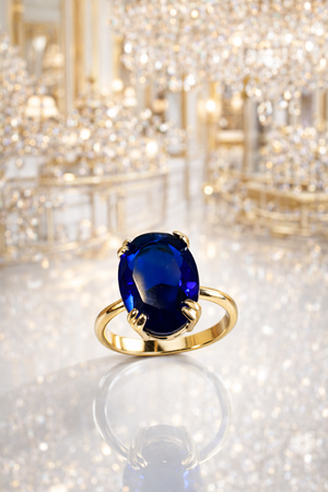 Lydia Solitaire Adjustable Ring