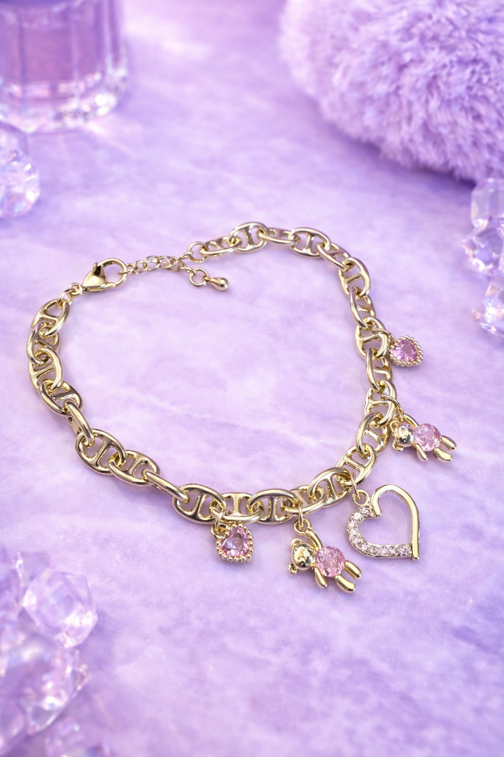 Adah Teddy Heart Bracelet