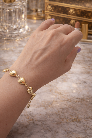 Miriam Heart Link Bracelet