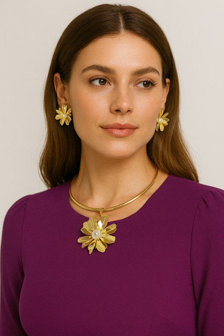 Sasha choker & earrings set