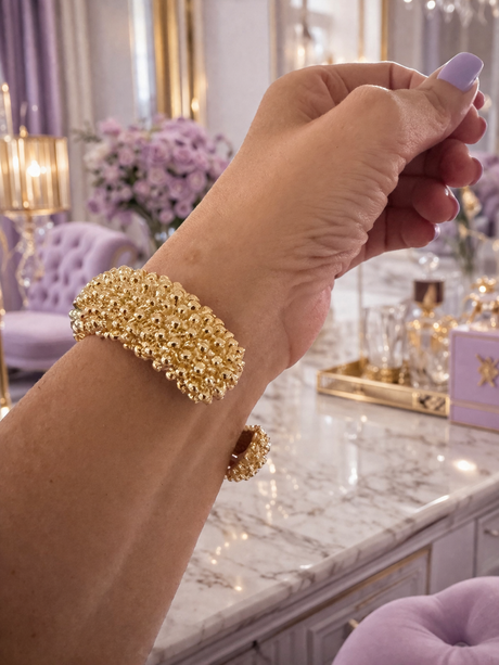 Aurora Beaded Bangle