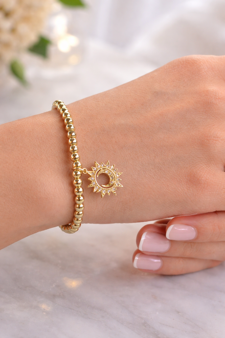 Selah Sun & Moon Beaded Bracelet