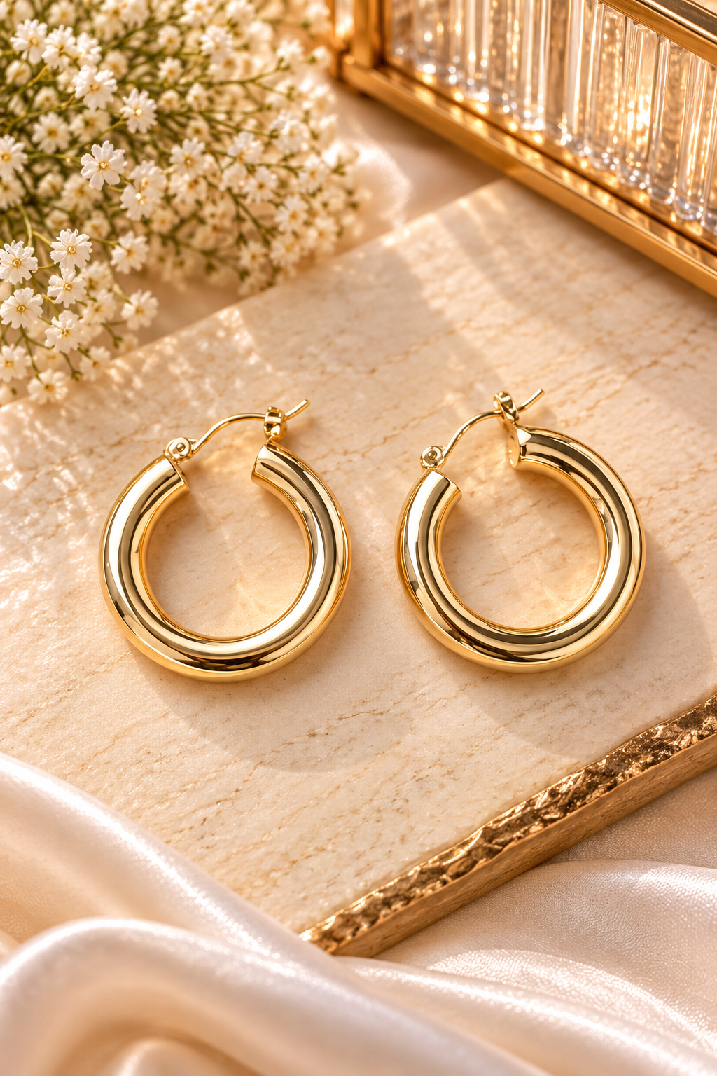 Nora Chunky Hoop Earrings