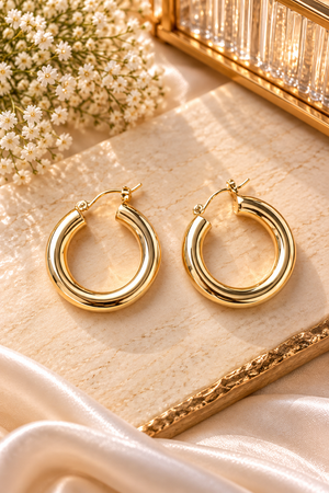 Nora Chunky Hoop Earrings