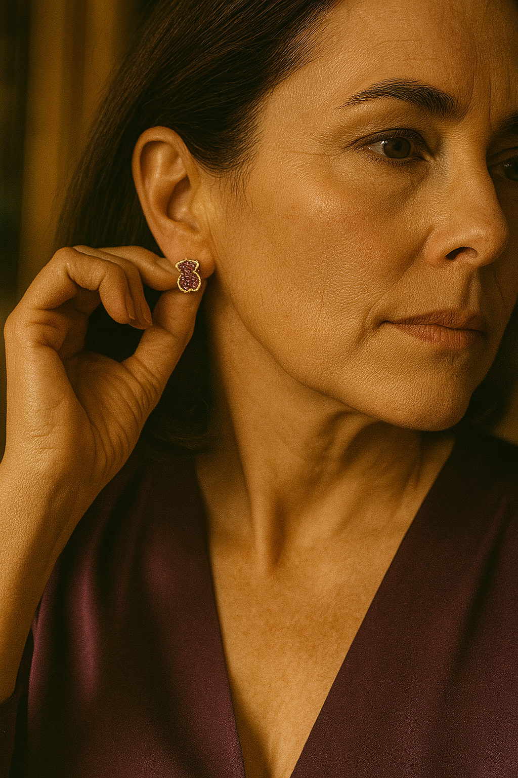 Mini bear earrings