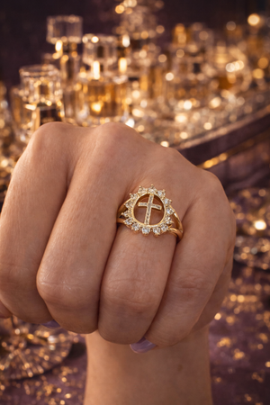 Divine Grace Open Cross Ring