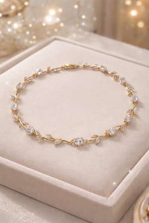 Aurielle Golden Leaf Necklace
