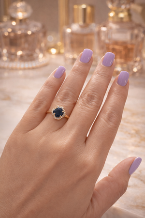 Sapphira Clover Statement Ring