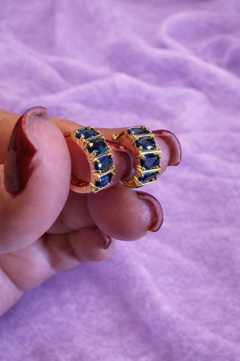 Keziah  Mini Bar Huggie Earrings