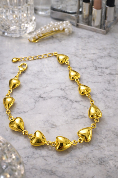 Miriam Heart Link Bracelet
