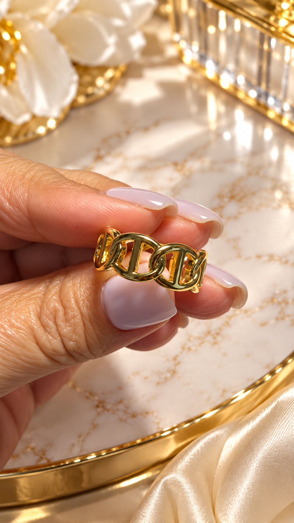 Camille Link Band Ring