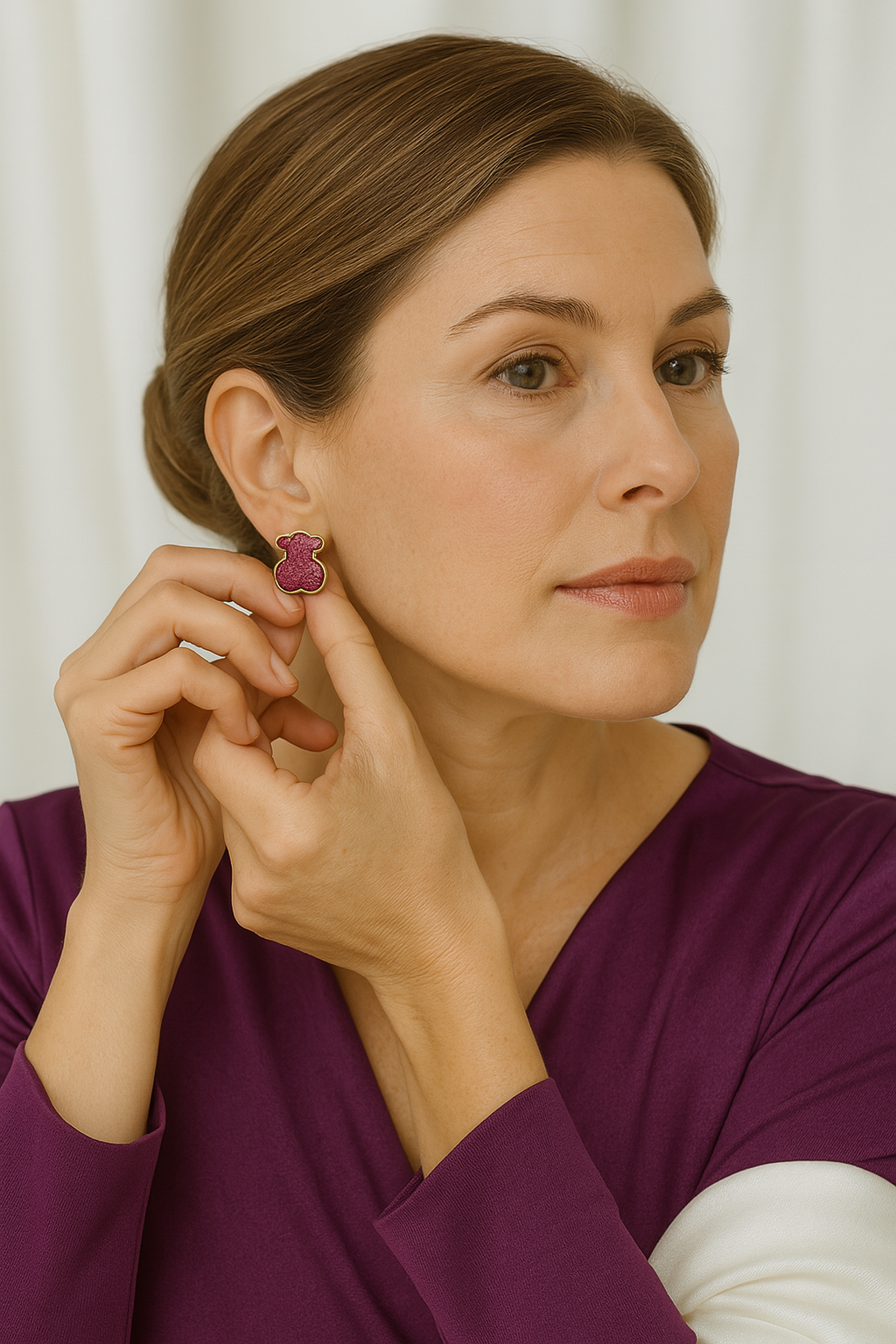 Mini bear earrings