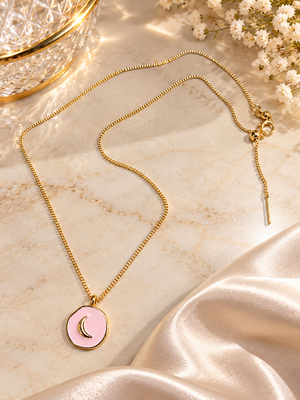 Luna Crescent Charm Necklace