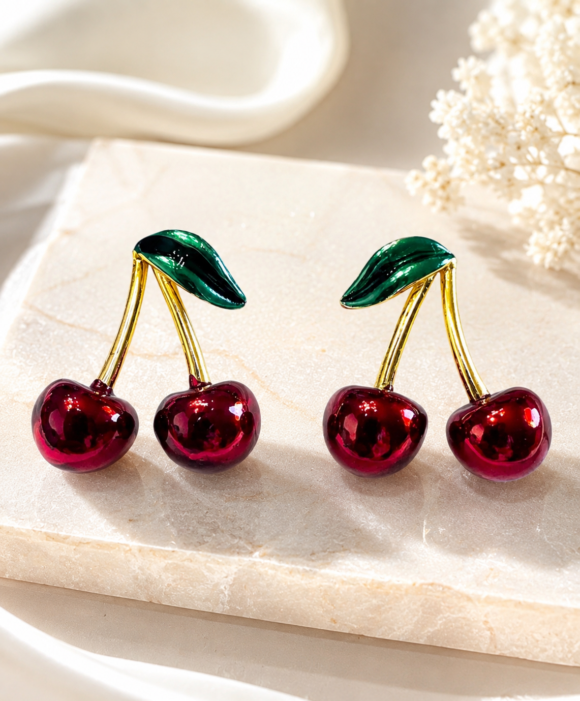 Cherries earrings