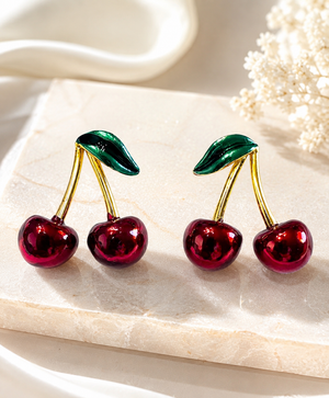 Cherries earrings