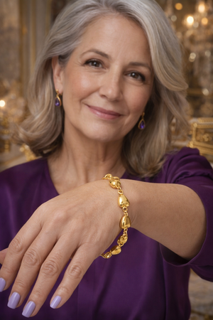 Miriam Heart Link Bracelet