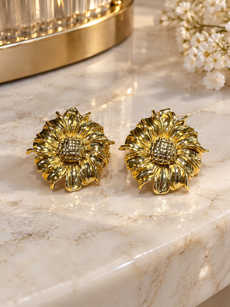 Solara sunflower earrings